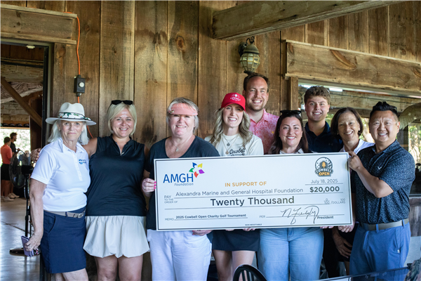 Group of AMGH Foundation members and Cowbell membe